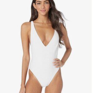 Vitamin A Alana One Piece Swimsuit, White, Women's 4
